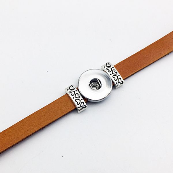 

Hot Sale Leather snap button Bracelet BT226 (fit 18mm 20mm snaps) party dress jewelry DIY