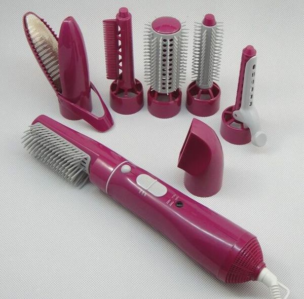 

wholesale-professional blow hair dryer with a comb brush for home use powerful hairdryer with 7 attachments blower