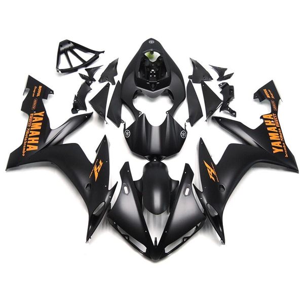 

Injection fairing for yamaha yzf 1000 yzf r1 04 05 06 yzf r1 2004 2006 ab pla tic fairing kit full matt black orange decal