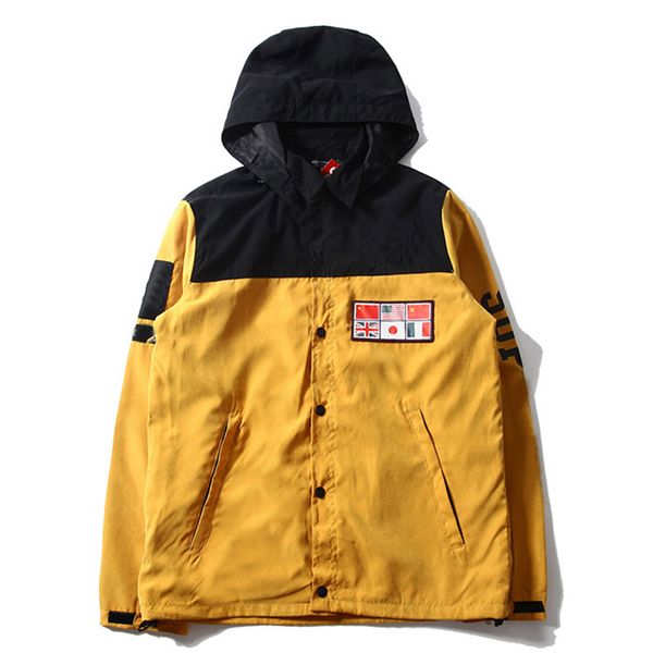 

14SS N F X S Map Jacket Men Women Winter Coats Fashion Outerwear Top Quality Four Colors S~XL HFJK038