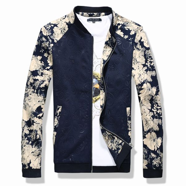 

wholesale- 2016 new fashion brand jacket men trend splice korean slim fit mens designer clothes cotoon men casual jacket slim, Black;brown