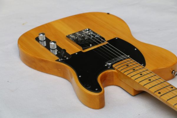 

custom shop vintage '52 american deluxe aged telecaster electric guitar butterscotch blonde black pickguard