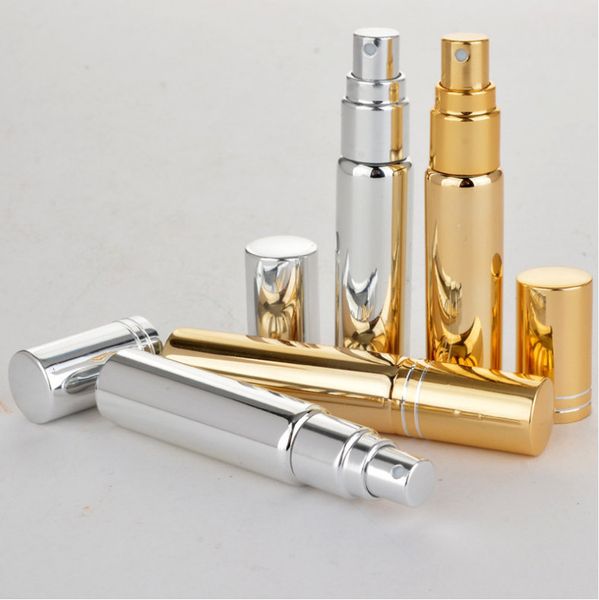 

Wholesale Factory Price 10ml metal Aluminum Empty Glass Perfume Refillable Bottle Spray Perfume Atomizers Bottles free ship