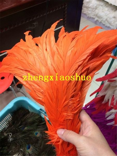 

Бесплатная доставка 100 шт. / Лот 12-14 дюймов оранжевый петух перо свободные петух ко