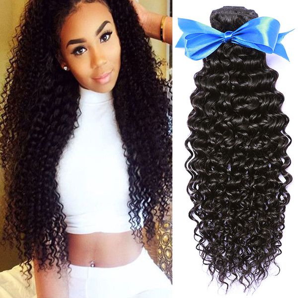 3 Bundles 8a Brazilian Curly Weave Human Hair Unprocessed Kinky
