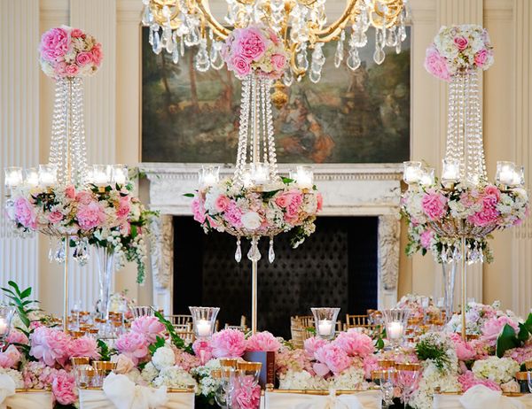 Hot Sale 90cm Unbrella Type Silver And Gold Wedding Flower Stand