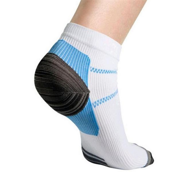 

wholesale-rushed unique plantar fasciitis heel arch pain relieving compression socks gift to cool men boys, Black
