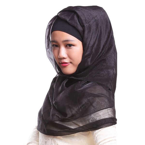DHL GRATUIT soie, comme bandeau islam mode foulard musulman hijab à long turban imprimé châle voile turban
