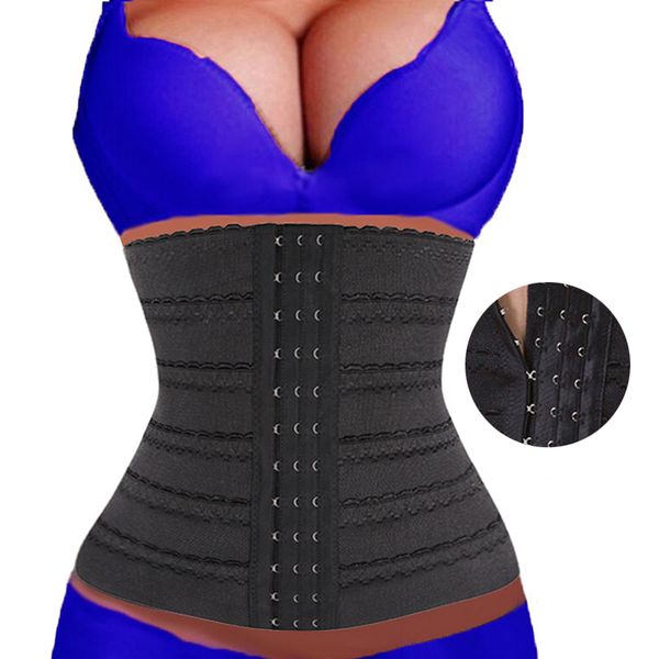 

wholesale-women slimming body shaper dress sport waist cincher weight loss waist trainer postpartum girdles slimming belt training corset, Black;white