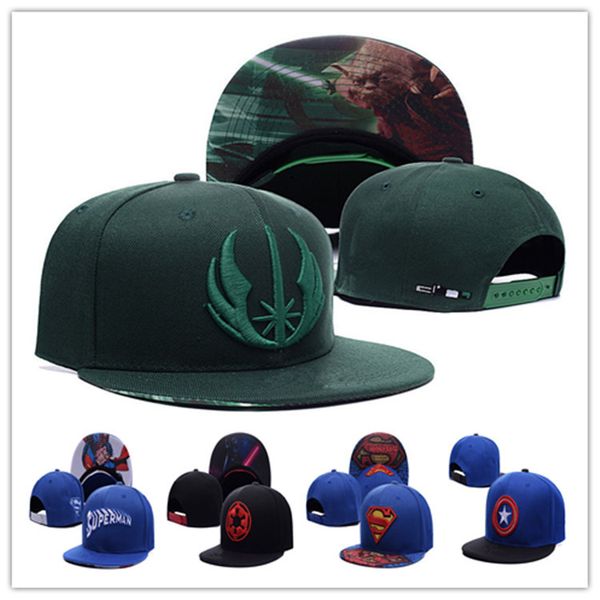 

Snapback Шляпы Супермен Плоский Брим Marvel Comics Hat Cap мультфильм Капитан Америка, Железны