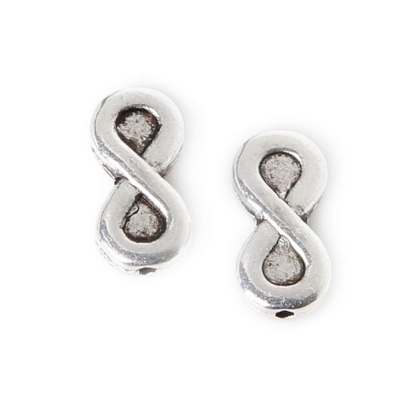 

new 14pcs 6x13mm zinc alloy antique silver "8" shape diy charms pendants jewelry making diy, Bronze;silver
