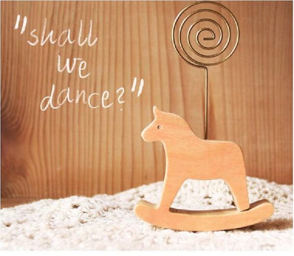 2019 Cute Animal Design Wood Memo Holder Wooden Business Card