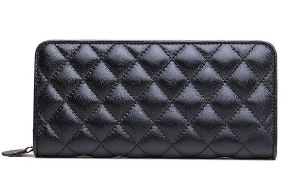

ale brand new superb quality real lambskin leather women long zippy wallet coin purse small hand-bag bw01, Red;black