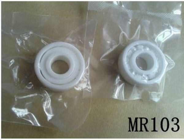 10pcs MR103 Cuscinetti a sfera in ceramica completa 3x10x4 mm zirconia zro2 cuscinetti in ceramica 3*10*4 mm