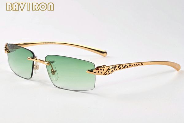 

2020 mens fashion buffalo horn glasses spot leopard panther women sunglasses with boxes lunettes gafas eyewear with boxes