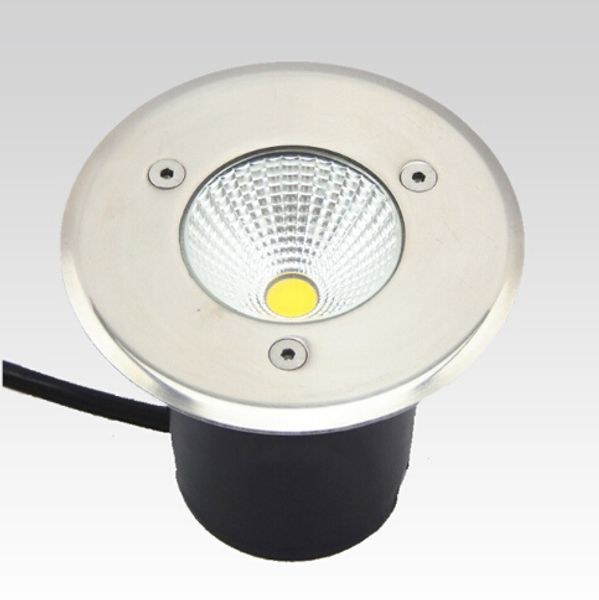 AC85-265V IP68 10W Branco Quente / Pure White / Branco Fria Enterrado Lâmpada Inground Lighting Outdoor COB LED subterrânea lâmpada Luz