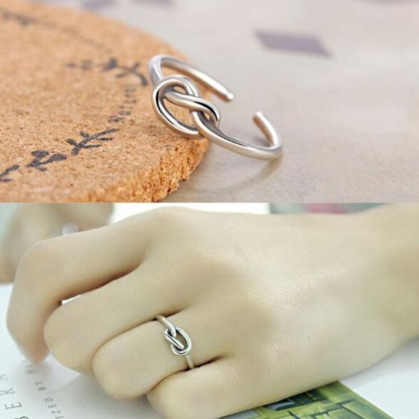 

vintage 925 серебра сердца любви очарование открытых кольца мода anti-silver палец кольцо для женщин девушек ювелирных изделий jz103