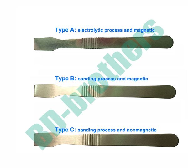 Piede di porco in metallo magnetico da 12 cm Testa piatta Strumento di leva Pala Lama Fare leva Strumenti a conchiglia aperta per iPad Tablet PC iPhone Samsung Riparazione 2000 pezzi / lotto