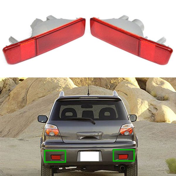 

1set rear bumper fog lamp light reflector lamp for mitsubishi outlander 2003-2006