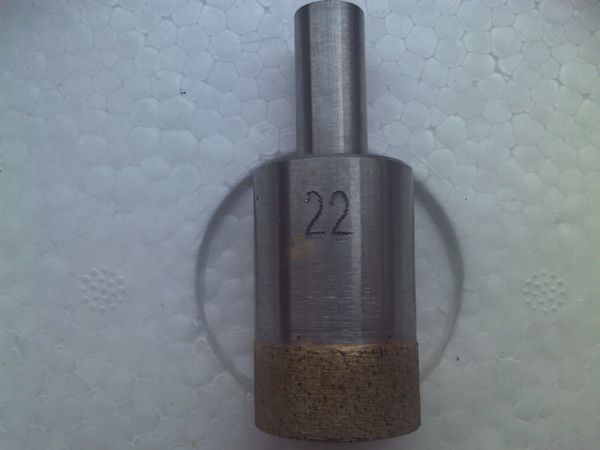 

RZZ 24-55mm Straight Shank Core Drill Bit Sintered Diamond Sand Drilling for Glass Stone Tile