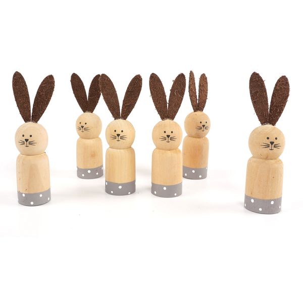 Wood Easter Rabbit Easter Bunny Party Favor Handmade Wood Craft