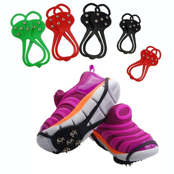 Ice Snow Anti Slip Spikes Grippers Grips Cleats Crampons for over Shoes or Boots