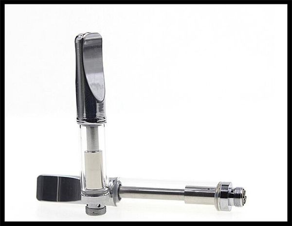 

glass Fully ceramic coil atomizer dual coil 510 oil vaporizer cartridge refillable empty cartridge thick oil open vape pen style