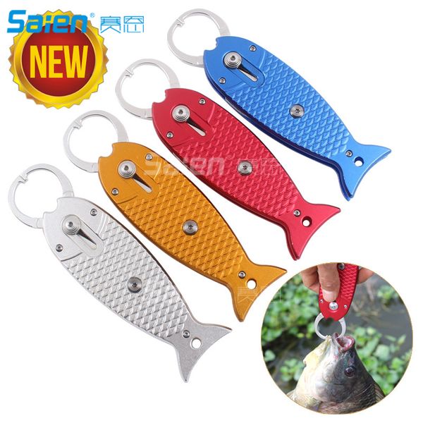 

fishing pliers saltwater / freshwater fish hook remover steel jaws braid fishings line cutters with sheath lanyard