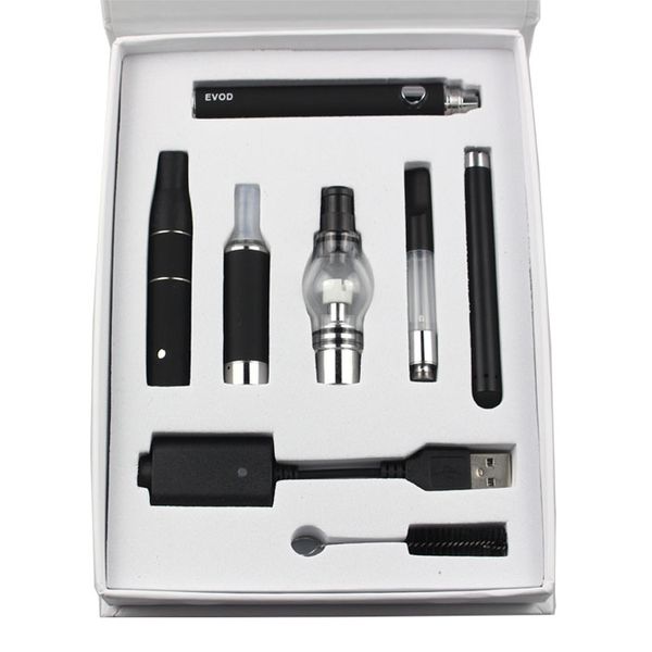 

4in1 Vaporizer kit Multi atomizer MT3 ce3 cartridge wax dry herb thick oil e liquid BUD TOUCH BATTERY DHL FREE