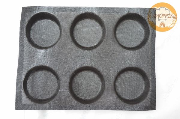 

14.96x11.41inch 6 форм круглый хлеб силиконовые формы для выпечки перфорированный коврик для булочек противоскользящие колпачки для выпечки