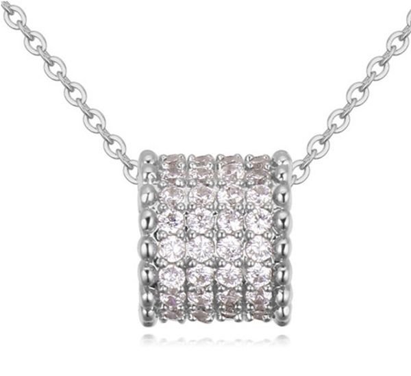 

necklaces statement zircon fashion women 8k gold plated wheel chokers clavicle chain necklaces jewelry wholesale tn046, Golden;silver