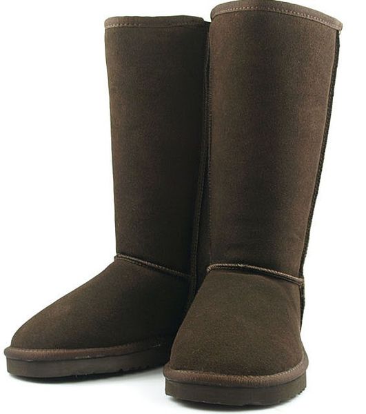 

wgg5815 classica style high shaft womens snow boots winter fashion style warm stable with ertificate dust bag, Black