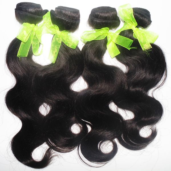 Grau malaio 7a não processado real humano cabelo fashional penteado bouncy corpo wave cabelo 4 pc / lote 400g entrega rápida