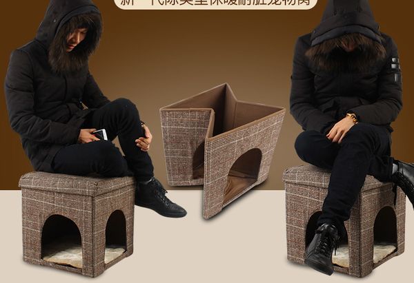 2019 New Style Two Functions Pet Dog Puppy Cat Bed House As