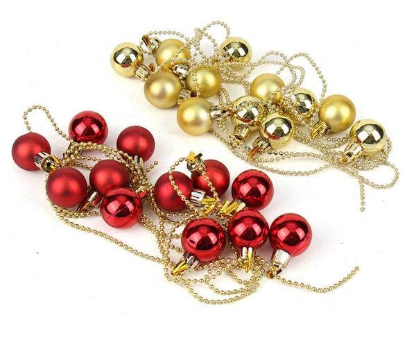 2 pezzi 1,9 metri di perline a catena ornamenti a sfera cinturino ghirlanda albero di Natale decorazione luogo di vacanza
