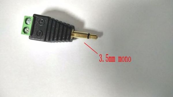 50 pcs banhado a ouro 3.5mm mono plugue terminal de ligação pós obrigatório para fones de ouvido