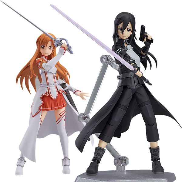 

anime sword art online kirigaya kazuto figma 174 figma 178 figma 248 pvc action figure collectible model toy for kids toy 13cm ing