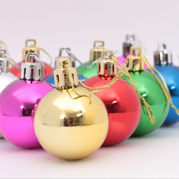 

christmas tree decoration ball 4cm6cm8cm10cm mixing light plating christmas ball ornament