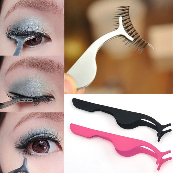 

1pc false eyelashes extension applicator remover clip tweezer nipper makeup tool #t701