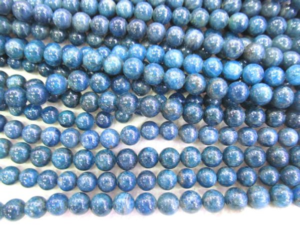 

Оптовая 4-14 мм полный прядь природных Апатит драгоценный камень круглый шар синий свободные шарик