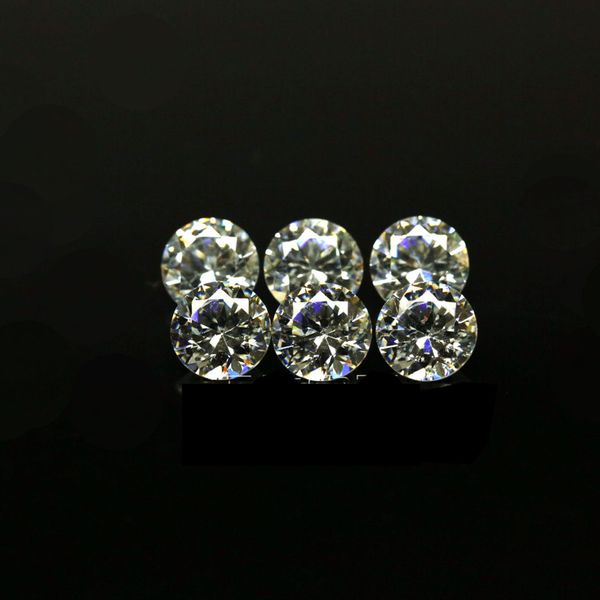 

price small size 0.7mm-1.6mm 3a quality simulated diamond white round shape cubic zirconia loose cz stones for jewelry making 1000pcs, Black