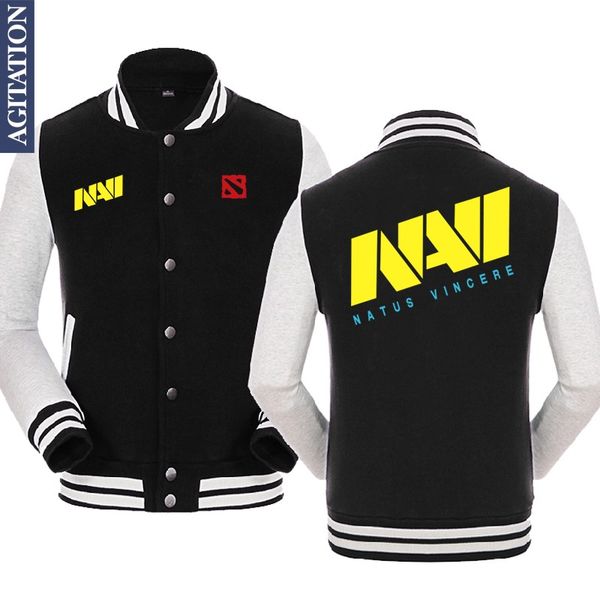 

fall-navi natus vincere dendi dota 2 print original design lover casual baseball jackets sweatshirts hoodies, Black;brown