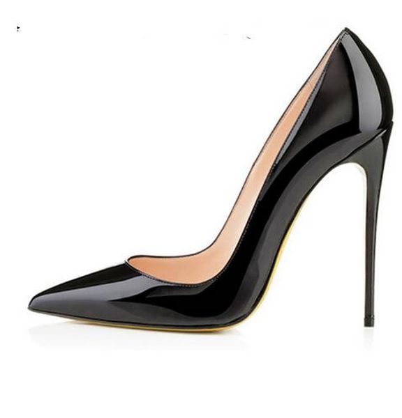 

brand 12cm high heels shoes woman high heels pumps wedding bridal shoes black women shoes high heels pumps