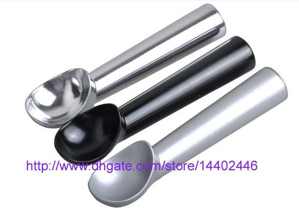 50pcs 18 centimetri in lega di alluminio cucchiaio cucchiaio cucchiaio cucchiaio nero argento colori bilanciere manico antiaderente antigelo antiaderente