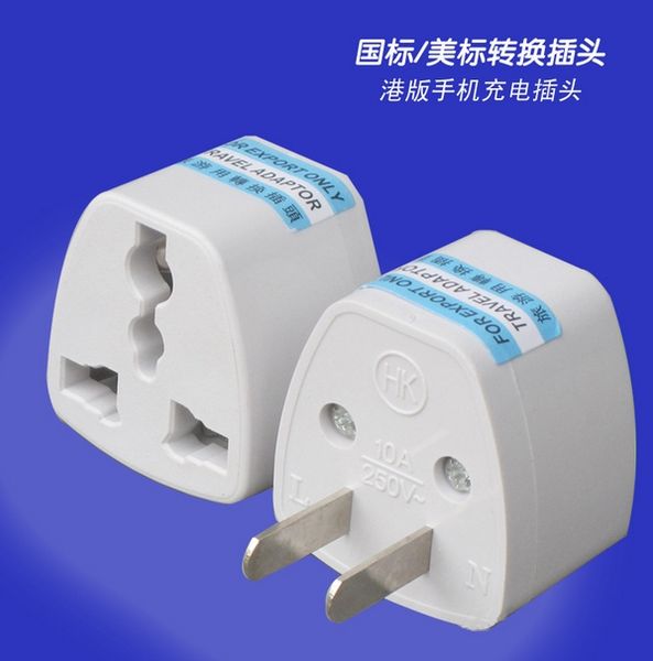 Neuer Universal-UK-EU-AU-CN-zu-US-Adapter USA-Reiseladegerät-Adapter Wechselstrom-Stecker-Konverter 100 teile/los Kostenloser DHL