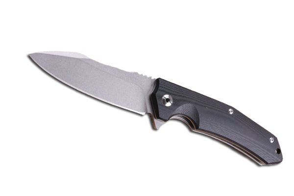 

201609 Survival Knife EDC Folding Knife 9CR19MOV 58-60HRC Blade Black G10 Tactical Camping Utility Outdoor Gear Knife F706L