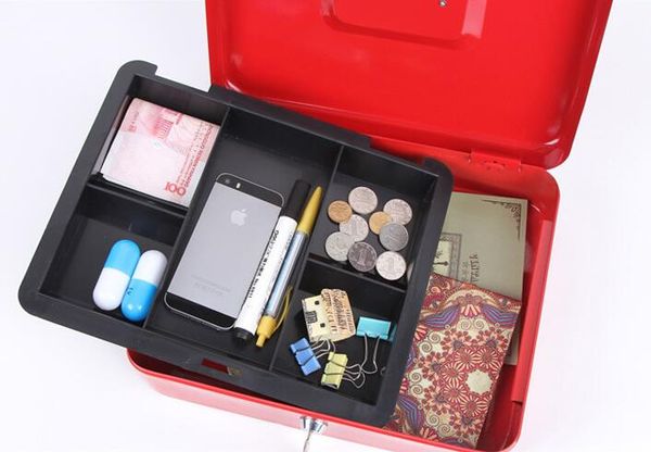 

new arrive safe small coin piggy bank metal saving money box black cash money box with locks tirelire banco monedas