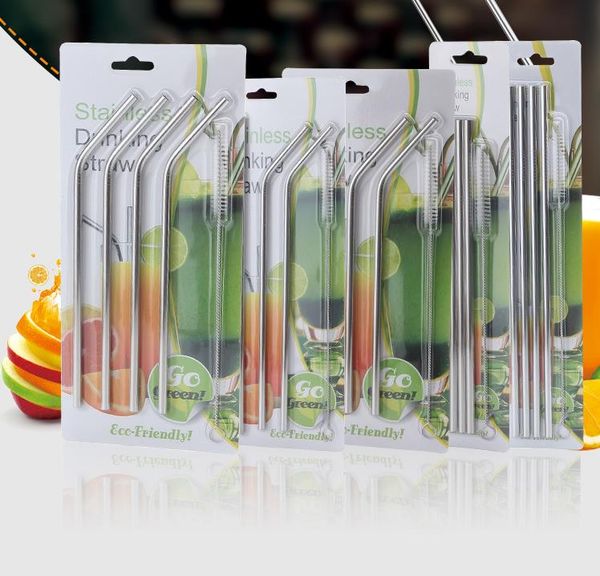 

20oz 30oz 4 1drinking traw and bru he tainle teel bent curved traight drinking traw