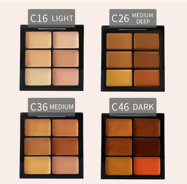 

brand pro concealer cream makeup highlighter contour palette face beauty cosmetic light / medium / medium deep / dark high quality