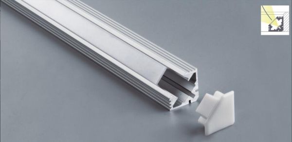 Kostenloser Versand 2 Mt/teile 38 teile/los Schlanke Aluminium profil mit objektiv für LED Streifen Licht Schrank Licht Bar licht
